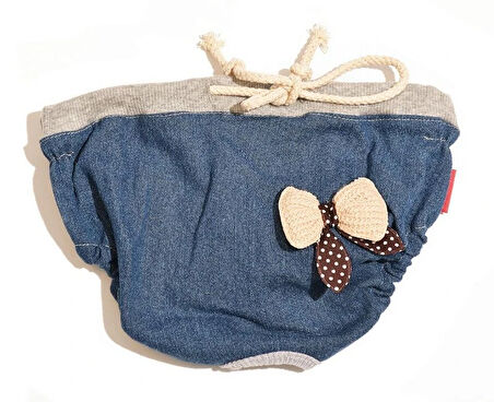 Köpek Külot - Özel Günler için Çıkarılamaz Çamaşır Denim