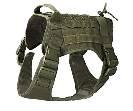 Köpek Göğüs Tasması Combat Yeşil