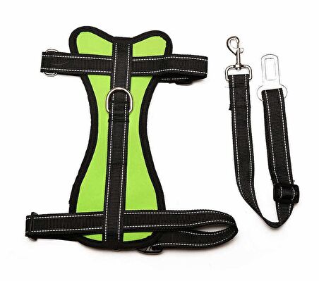 Köpek Araç Emniyet Kemeri ve Tasması Arnav Sarı