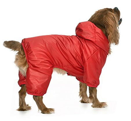 Küçük ve Orta Irk Köpek Paçalı Mont Hurit Kırmızı