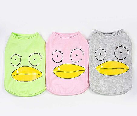 Köpek Küçük ve Orta Irk T-shirt Duck Yeşil