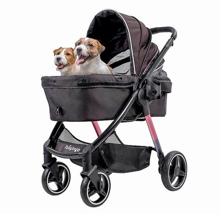 İbiyaya Retro Luxe Orta ve Büyük Irk Köpek Puseti Prizma Siyah