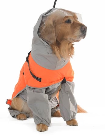 Köpek Paçalı Yağmurluk Canora Göğüs Tasmalı ve Siperli