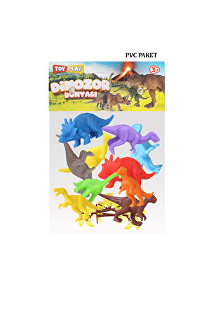 Toy Play 48 Parça Renkli Mini Dinozor Figür Seti 4-6 cm SKU683 