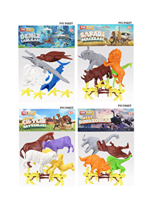 Toy Play 28 Parça Büyük Hayvanlar Alemi Figür Seti SKU720-713-706-690