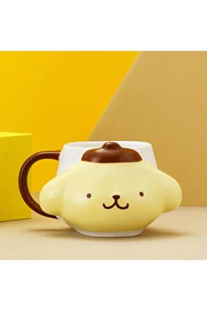 Kawaii Pompompurin 3d Sarı Kupa