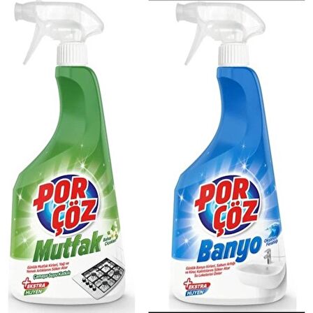 Porçöz Banyo Sprey 750 ml  ve Mutfak Sprey 750 ml