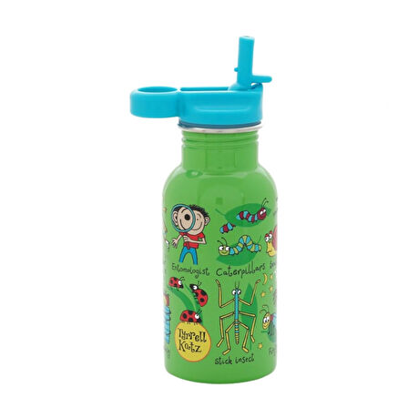 400 ML PİPETLİ PASLANMAZ ÇELİK MATARA -BUGS