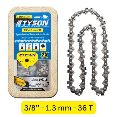 Tyson Benzinli testere motor zinciri 3/8 inç × 1,3 mm - 36t – TYS9474