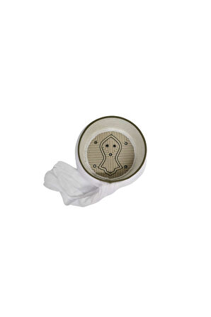 Namaz Sarığı - Beyaz Kumaş - Yeşil Takke - Çapraz Sarım - Nâli Şerif - 7 metre (Züabeli)