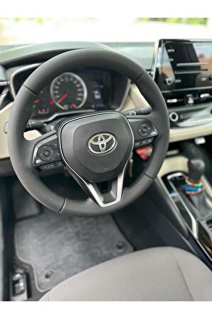 TOYOTA COROLLA (2019-2022) Uyumlu  ARACA ÖZEL DİKMELİ DİREKSİYON KILIFI