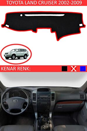 Toyota Verso 2009 + İçin Uygun Torpido Koruma Halısı Siyah Kenar Renk Kırmızı