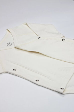 Organic Modal Flying Balloons Kruvaze Uzun Kol Body Bs17121 Ekru