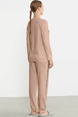 Sementa 76446 Leopar Çizgili Jogger Pijama Takım