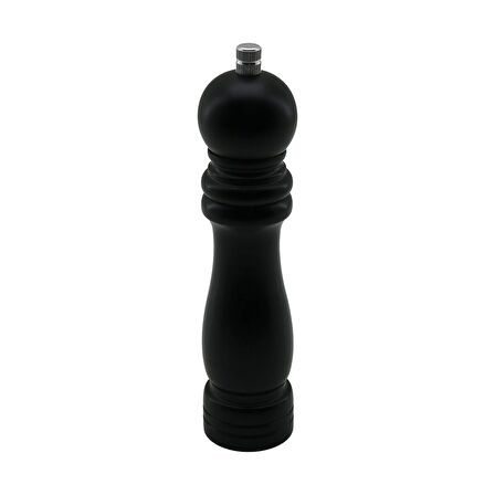 Siyah Ahşap  Büyük= Çap: 4.5cm - Uzunluk: 19.5cm Tuz - Baharat Öğütücü