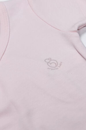 Bistyle Organik Natural Basic Style Kruvaze Uzun Kol Body Bs17102 Pembe