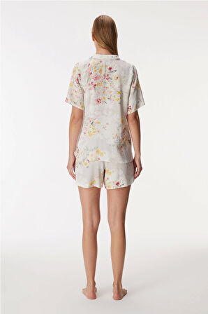 Anıl 11355 Kadın Kısa Kol Gömlek Ve Şort Takım