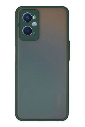 Oppo A96 Kılıf Montreal Silikon Kapak - Yeşil