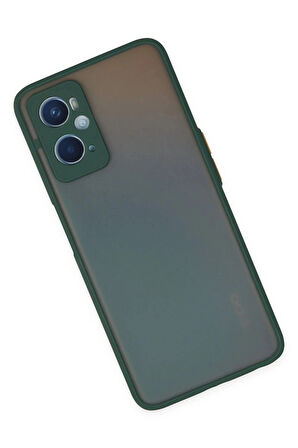 Oppo A96 Kılıf Montreal Silikon Kapak - Yeşil