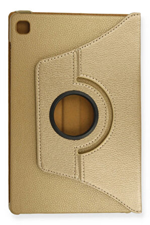 Samsung Galaxy Tab A7 10.4 Kılıf 360 Tablet Deri Kılıf - Gold