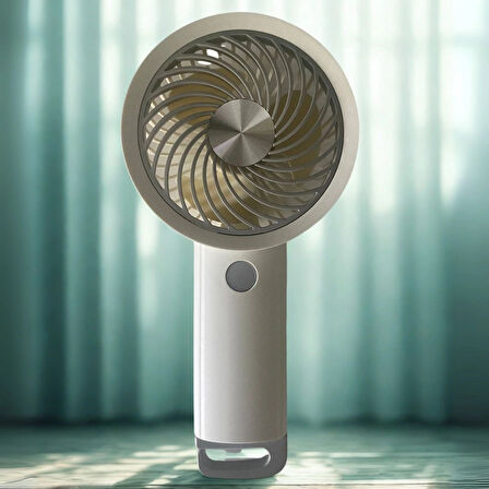 Usb İle Şarj Olabilen 3 Ayarlı Fan Modlu Çanta Tipi El Fanı