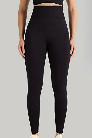 Dikişsiz Düz Tayt Kadın 4451