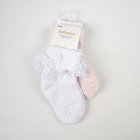 Akel 2'li Aks. Bebek Soket Çorap K44023 Asorti