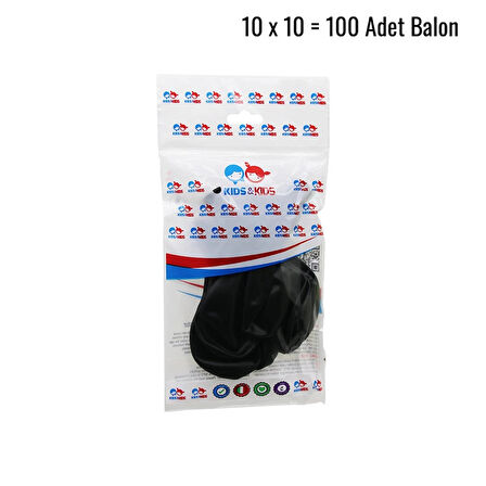 Siyah 100pcs Balon G-90a