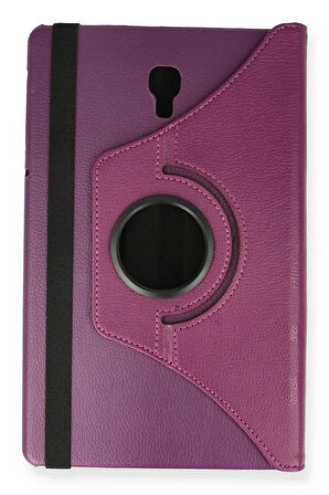 Samsung Galaxy T590 Tab A 10.5 Kılıf 360 Tablet Deri Kılıf - Mürdüm