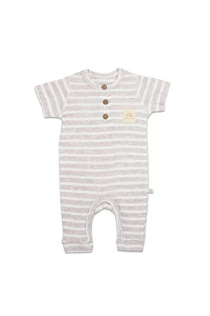 Line Colors Yarım Kol Patiksiz Tulum 15126 Bej