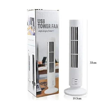 Kule Tipi Usb Elektrik Fan Yapraksız Klima Fanı