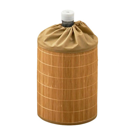 Bambu Hasır=42x35cm  Damacana Kılıfı  Büzülebilir Ağız Bezli=42x18cm