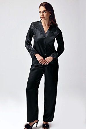 Freshness 9950-pt Saten Dantel Detaylı Pijama Takımı