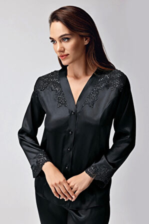 Freshness 9950-pt Saten Dantel Detaylı Pijama Takımı