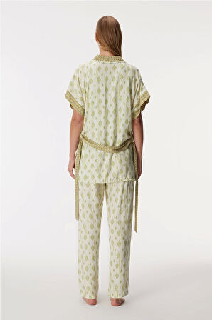 Anıl 11421 Kadın Sabahlık, Atlet Ve Pantolon Takım