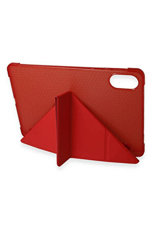 Huawei Honor Pad X9 11.5 Kılıf Kalemlikli Mars Tablet Kılıfı - Kırmızı