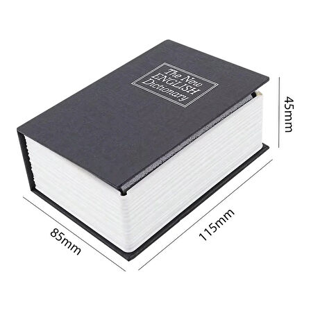 Kitap Görünümlü Metal Kasa Kumbara Tipi