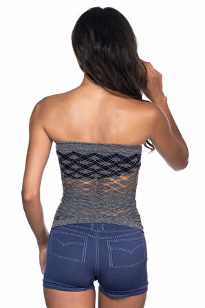 Gri Mı Emay 5034 Fantazi Büstiyer Atlet Korse