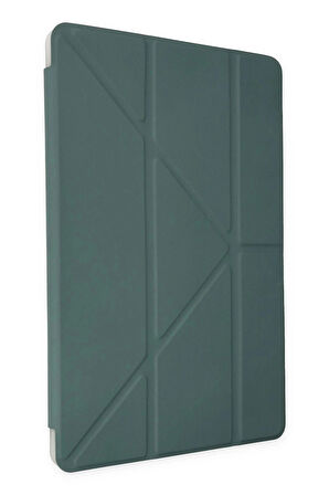 Xiaomi Redmi Pad SE Kılıf Kalemlikli Mars Tablet Kılıfı - Koyu Yeşil