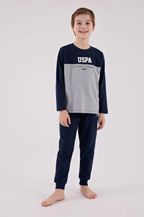 U.s. Polo Assn Uzun Kol Pijama Takım Us2220-4 Lacivert