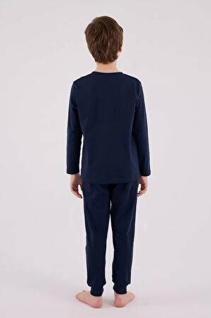 U.s. Polo Assn Uzun Kol Pijama Takım Us2220-4 Lacivert