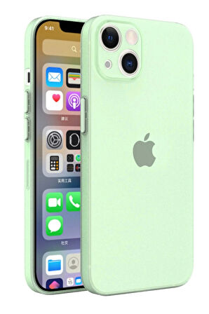 iPhone 13 Kılıf Puma Silikon - Açık Yeşil