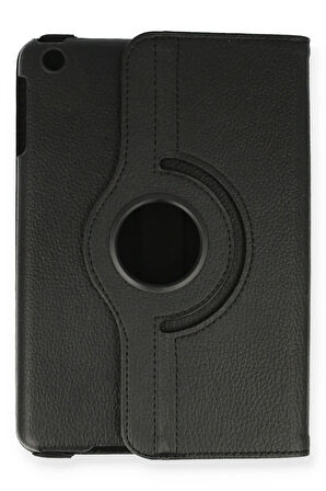 iPad Mini 1 Kılıf 360 Tablet Deri Kılıf - Siyah