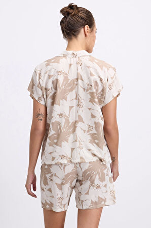 Anıl 11606 Kadın Kısa Kol Gömlek Ve Şort Takım