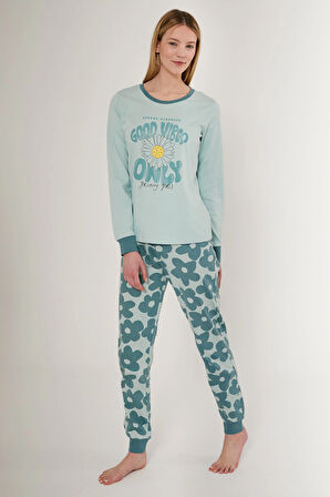 Roly Poly 3247-s Kadın Uzun Kol Pijama Takımı