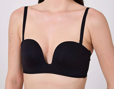 Freshness Msf05 Destekli V Dekolte Lazer Kesim Sütyen