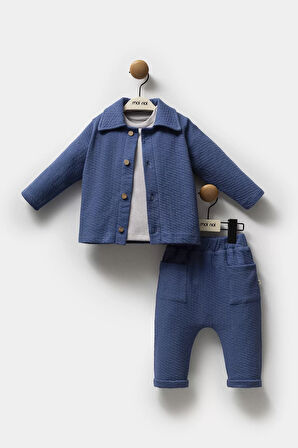 Moi Noi Ceketli Takım Mnb5321 Navy Blue