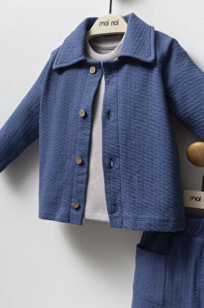 Moi Noi Ceketli Takım Mnb5321 Navy Blue