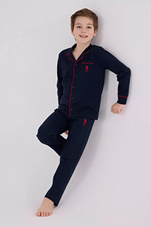 U.s. Polo Assn Gömlek Pijama Us2234-4 Lacivert
