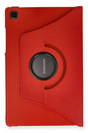 Samsung Galaxy Tab A7 10.4 Kılıf 360 Tablet Deri Kılıf - Kırmızı